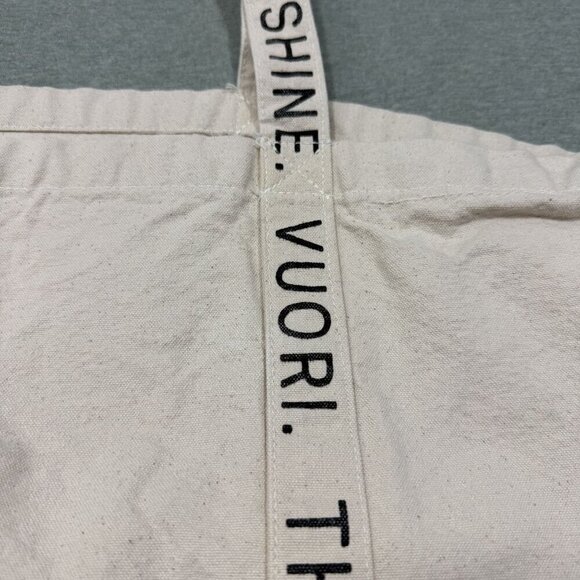Vuori Canvas Tote Bag Limited Edition The Rise The Shine Extra Large Reusable - Picture 2 of 7